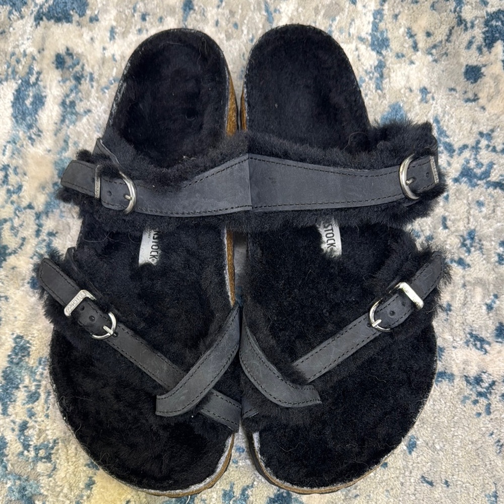 Birkenstock Black Comfort Sandals with Adjustable Straps